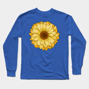 Yellow Flower of Happiness Long Sleeve T-Shirt